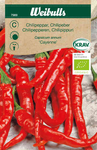 EKO Chilipeppar 'Cayenne' EKO Chilipeppar 'Cayenne'